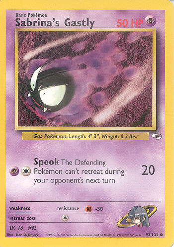 Sabrina's Gastly - (Gym Heroes)