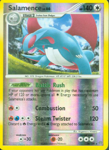 Salamence (Reverse Holo) - (DP - Stormfront)