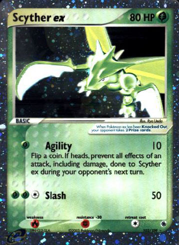 Scyther ex - (EX Ruby And Sapphire)