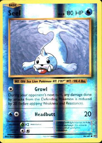 Seel (Reverse Holo) - (Evolutions)