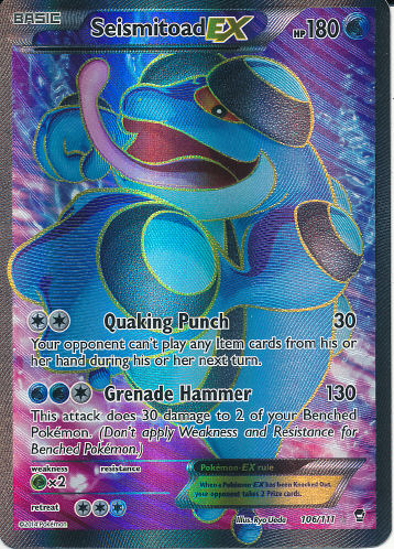 Seismitoad EX Full Art - (Furious Fists)