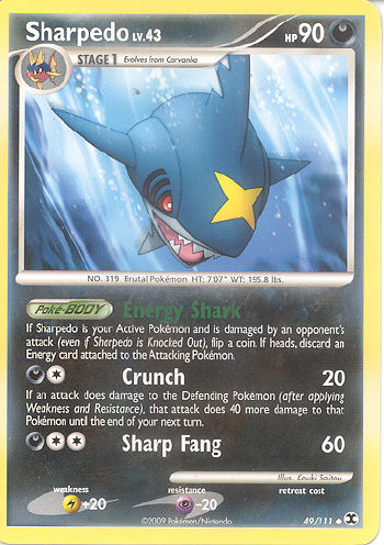 Sharpedo - (Platinum - Rising Rivals)