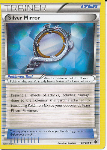 Silver Mirror (Pokémon Tool) - (Plasma Blast)