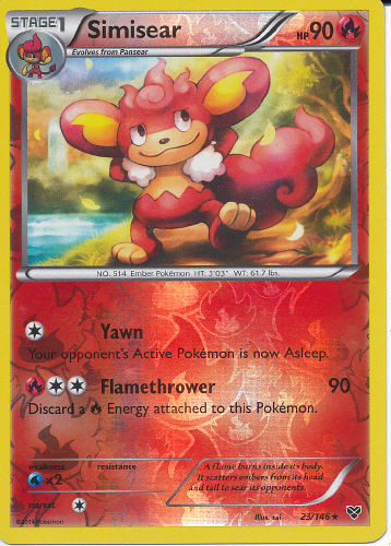 Simisear (Reverse Holo) - (XY)