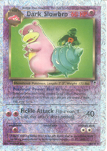 Dark Slowbro (Reverse Holo Shiny) - (Legendary Collection)