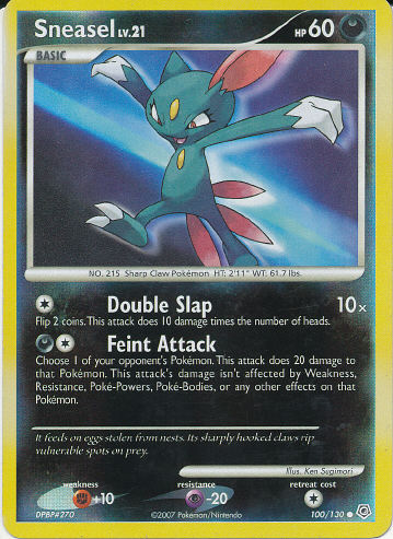 Sneasel (Reverse Holo) - (Diamond And Pearl Base Set)