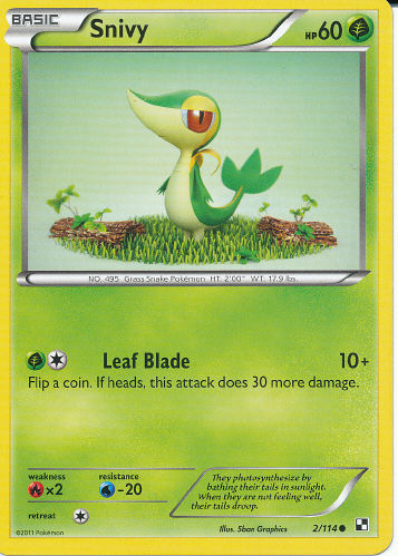 Snivy - (Black & White)