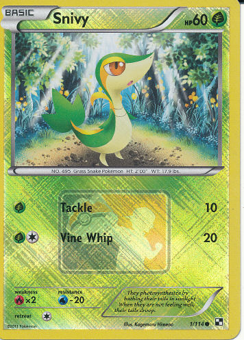 Snivy (Pokémon Play) (Reverse Holo) - (Black & White)