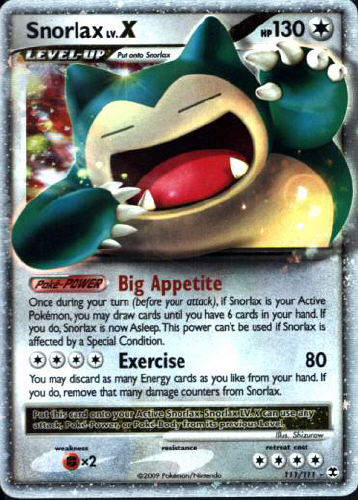 Snorlax LV. X - (Platinum - Rising Rivals)