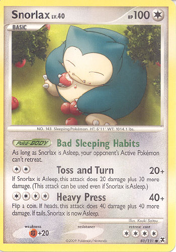 Snorlax - (Platinum - Rising Rivals)