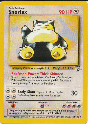 Snorlax - (Base Set 2)