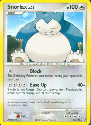 Snorlax - (Diamond And Pearl Base Set)