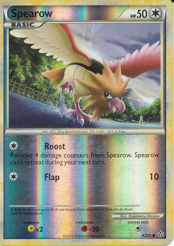 Spearow (Reverse Holo) - (HS - Unleashed)