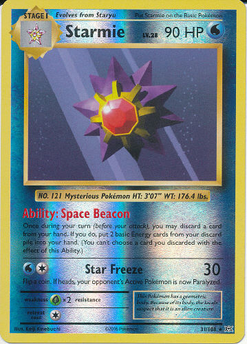 Starmie (Reverse Holo) - (Evolutions)