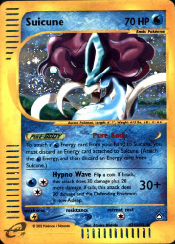 Suicune - (Aquapolis (Holo Subset))