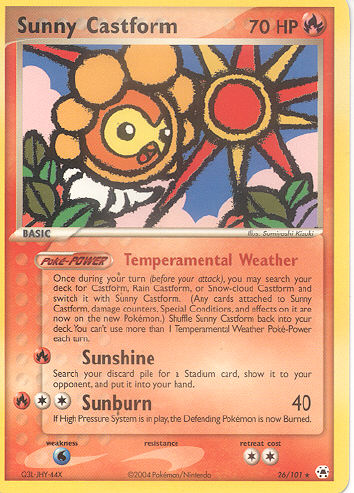 Sunny Castform - (EX Hidden Legends)