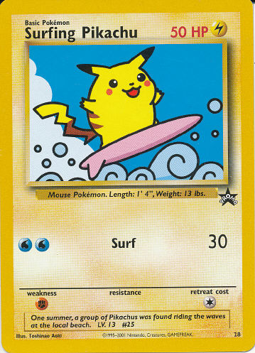 Surfing Pikachu - (Wizards Black Star Promo)