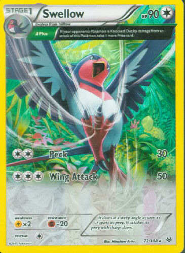 Swellow (Reverse Holo) - (Roaring Skies)