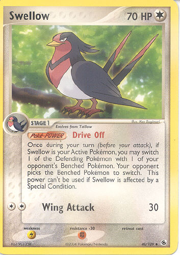 Swellow - (EX Ruby And Sapphire)