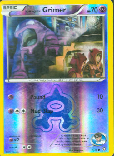 Team Aqua's Grimer (Reverse Holo) - (Double Crisis)