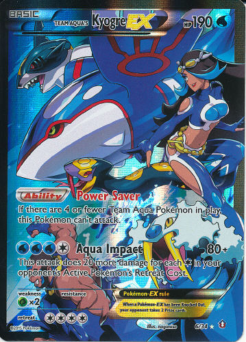 Team Aqua's Kyogre EX Full Art - (Double Crisis)