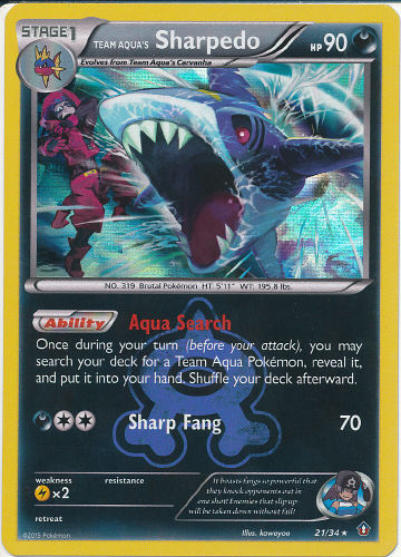 Team Aqua's Sharpedo - (Double Crisis)