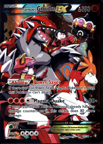 Team Magma's Groudon EX Full Art - (Double Crisis)