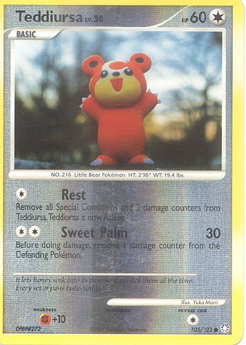 Teddiursa (Reverse Holo) - (DP - Mysterious Treasures)