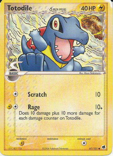 Totodile δ - (EX Dragon Frontiers)