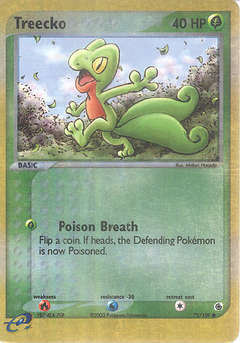 Treecko (Reverse Holo) - (EX Ruby And Sapphire)