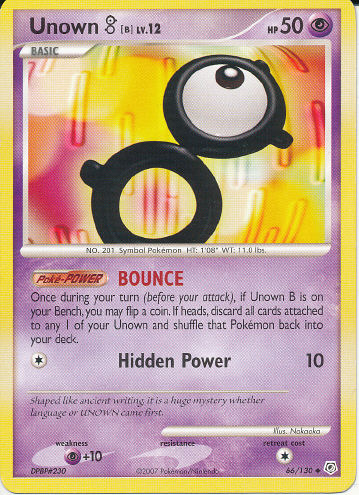 Unown B - (Diamond And Pearl Base Set)