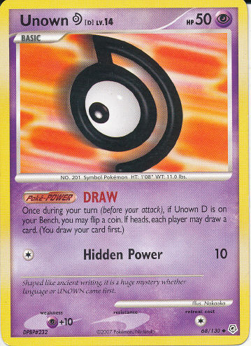 Unown D - (Diamond And Pearl Base Set)