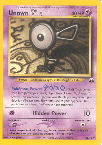 Unown [F] - (Neo Discovery)