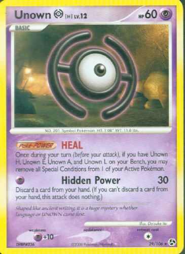 Unown H - (DP - Great Encounters)