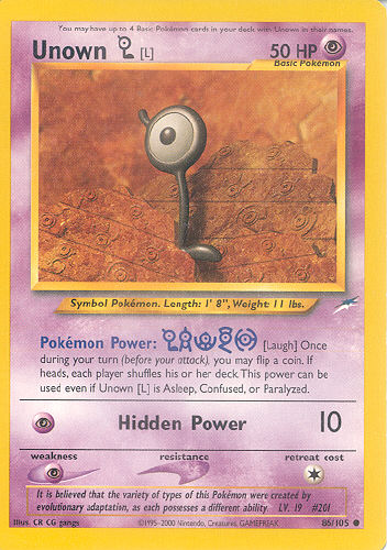 Unown [L] - (Neo Destiny)