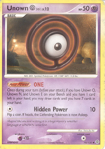 Unown [O] - (DP - Secret Wonders)