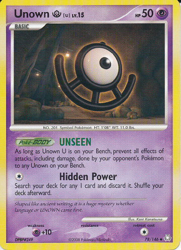 Unown U - (DP - Legends Awakened)