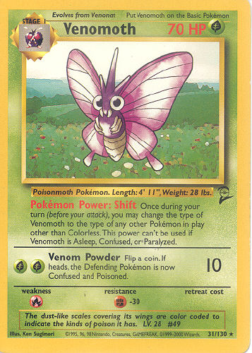 Venomoth - (Base Set 2)