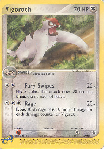 Vigoroth - (EX Ruby And Sapphire)