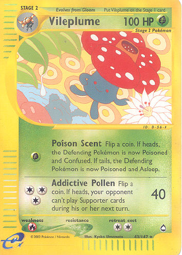 Vileplume (Reverse Holo) - (Aquapolis)