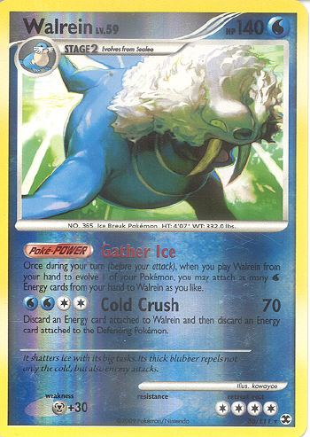 Walrein (Reverse Holo) - (Platinum - Rising Rivals)