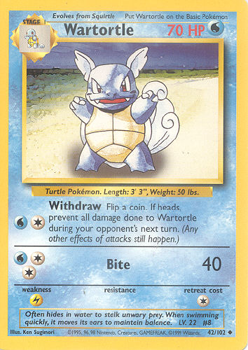 Wartortle - (Base Set)