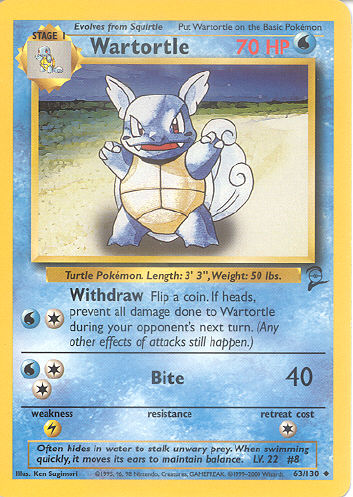 Wartortle - (Base Set 2)