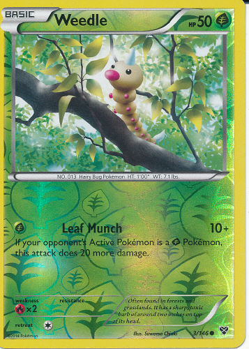 Weedle (Reverse Holo) - (XY)