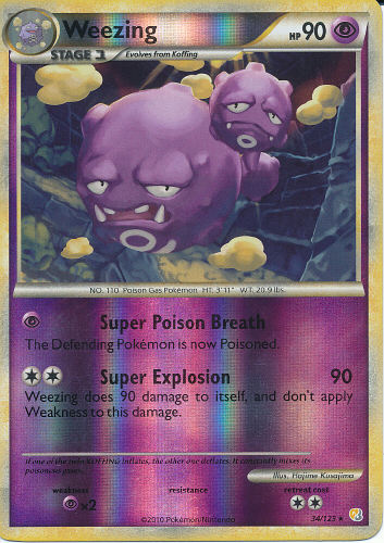 Weezing (Reverse Holo) - (HeartGold & SoulSilver)