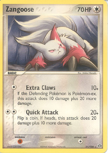 Zangoose - (EX Emerald)