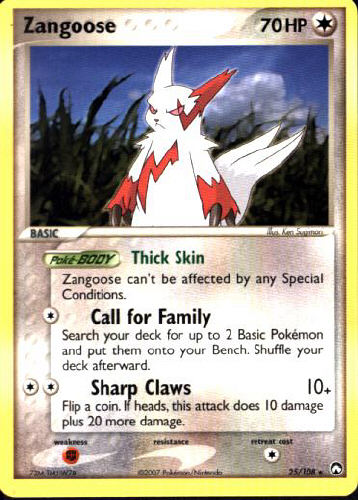 Zangoose - (EX Power Keepers)