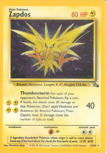 Zapdos - (Fossil)