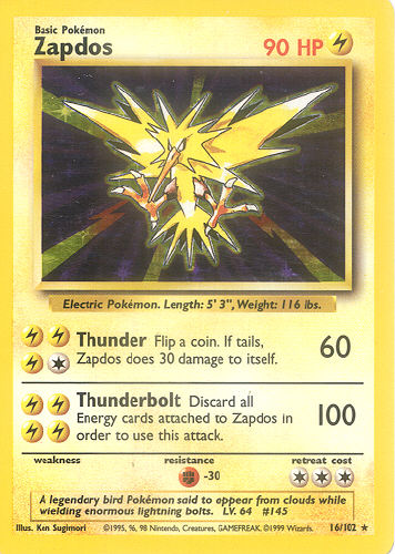 Zapdos - (Base Set)