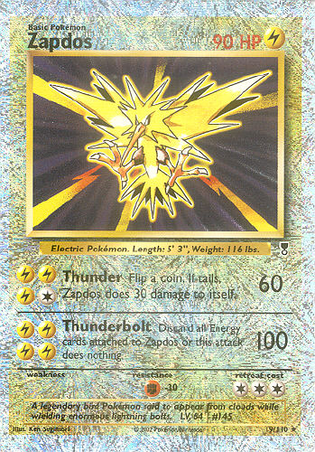 Zapdos (Reverse Holo Shiny) - (Legendary Collection)